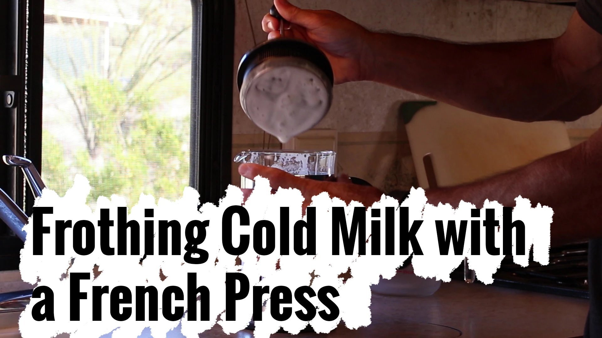 How To: Frothing Cold Milk with a French Press