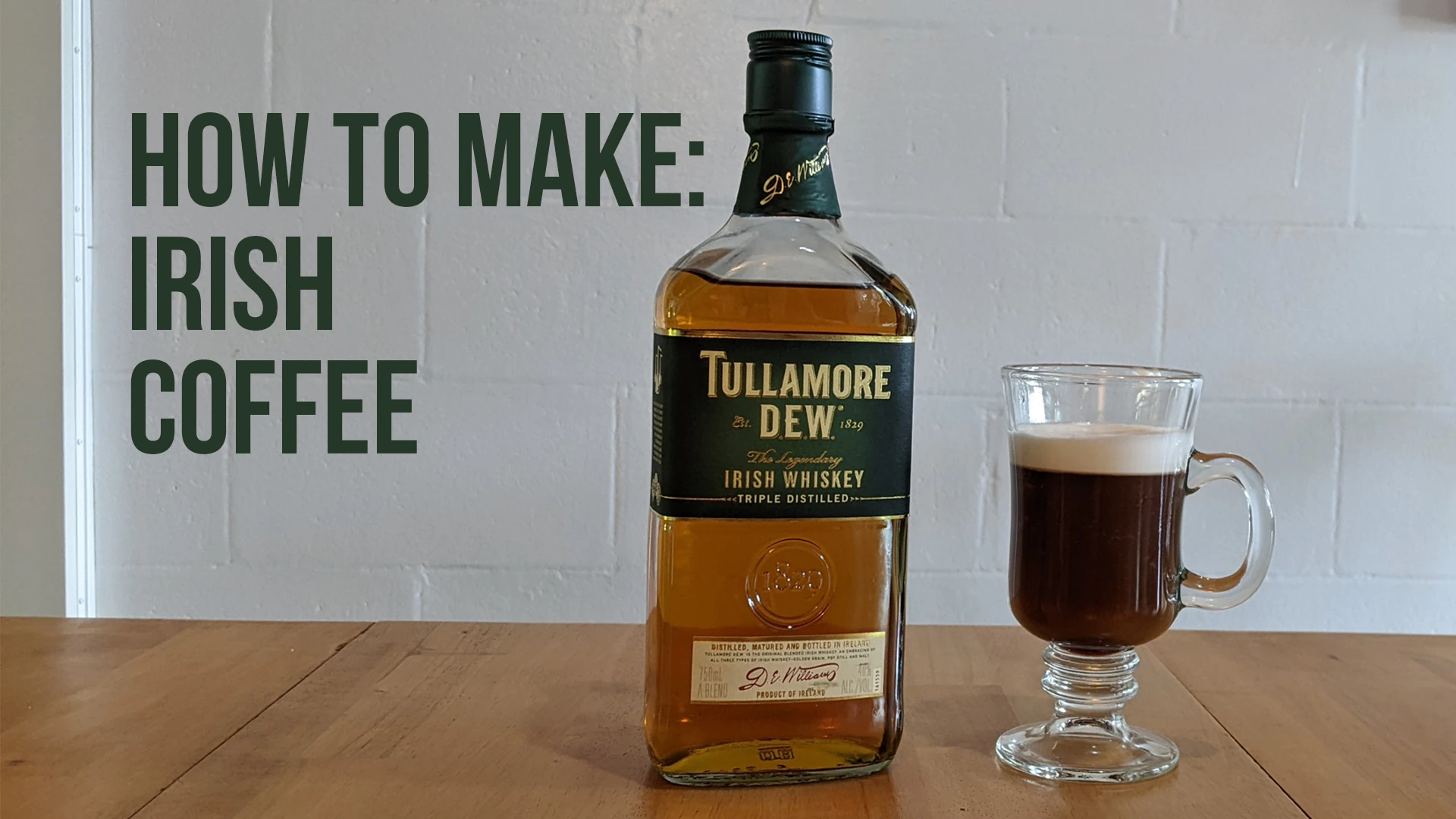 How to Make an Irish Coffee at Home (EASY)